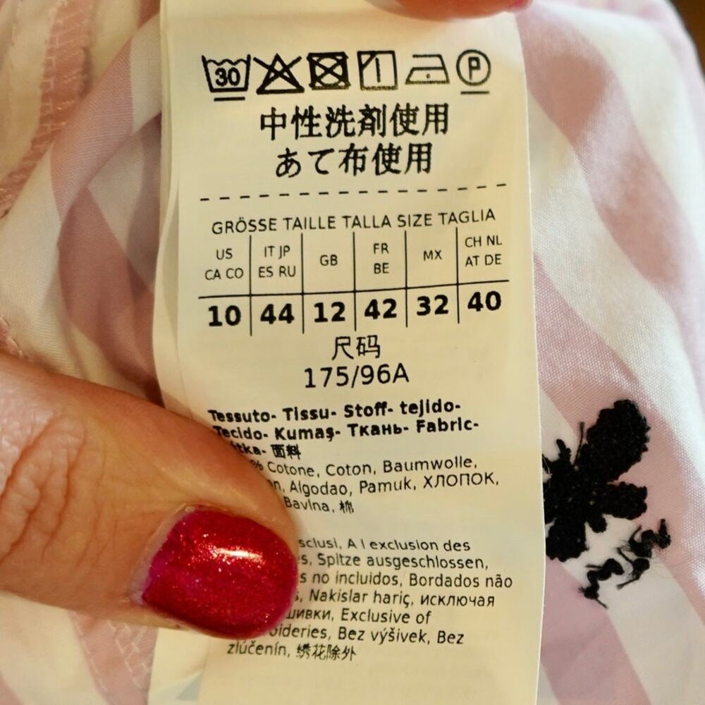 Weekend Maxmara Long Sleeve Button Down Striped T… - image 5